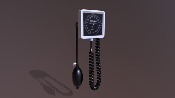 Tensiometro de pared 3D Model