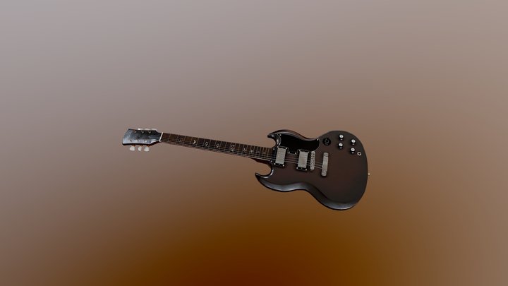 Planetae Guitar 3D Model