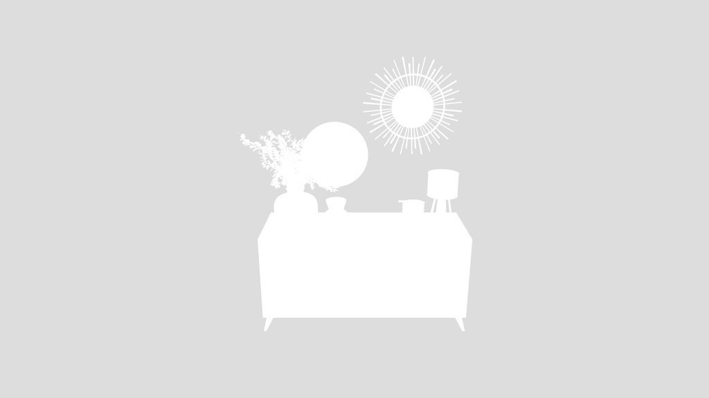 Modern Console Table Set