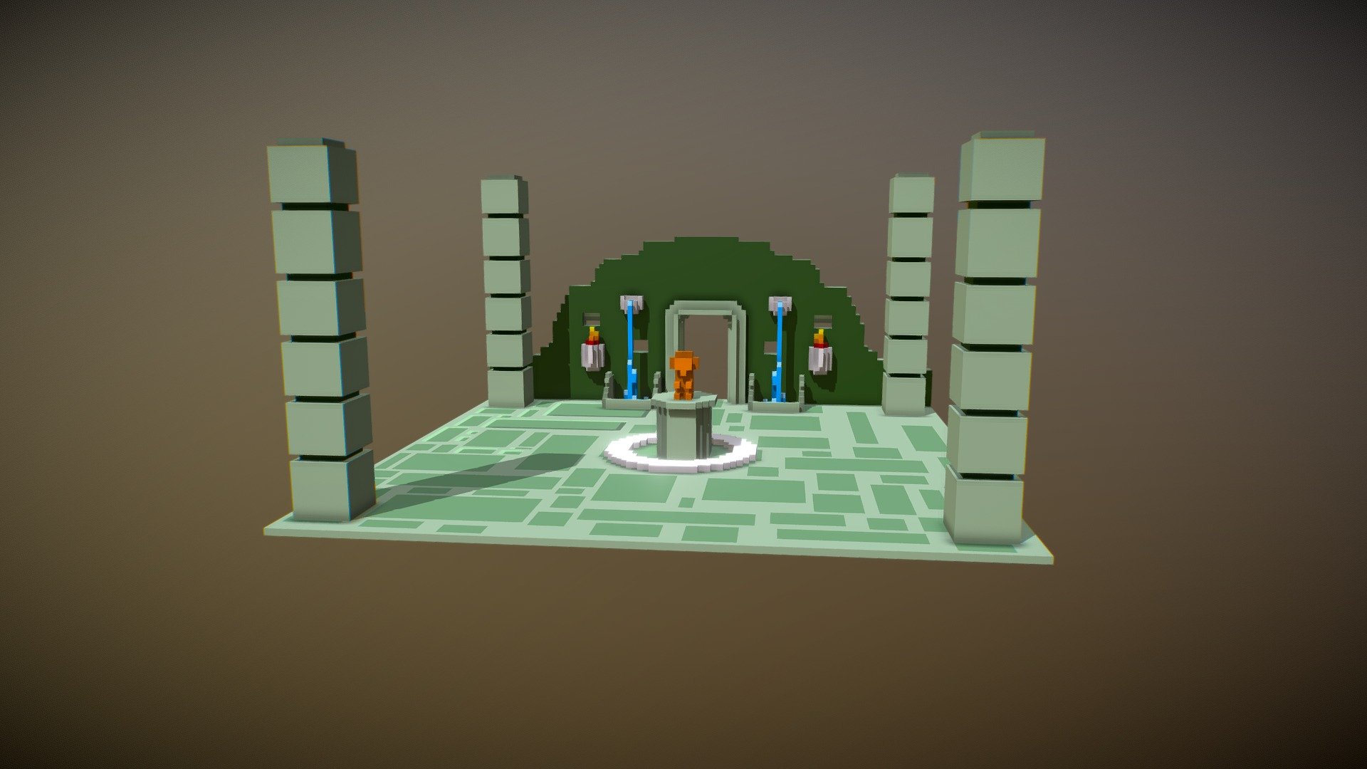 Voxel temple test