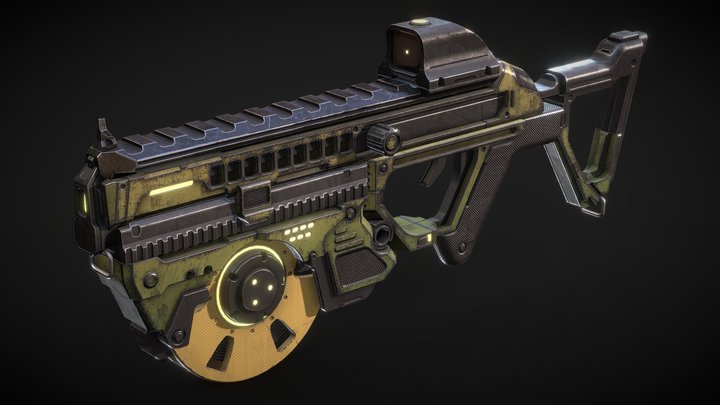 Magnetic Rifle 3D Model