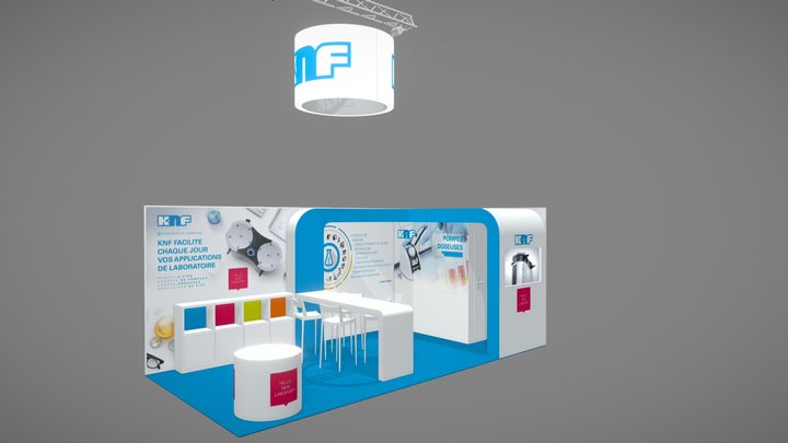 KNF stand 3D Model