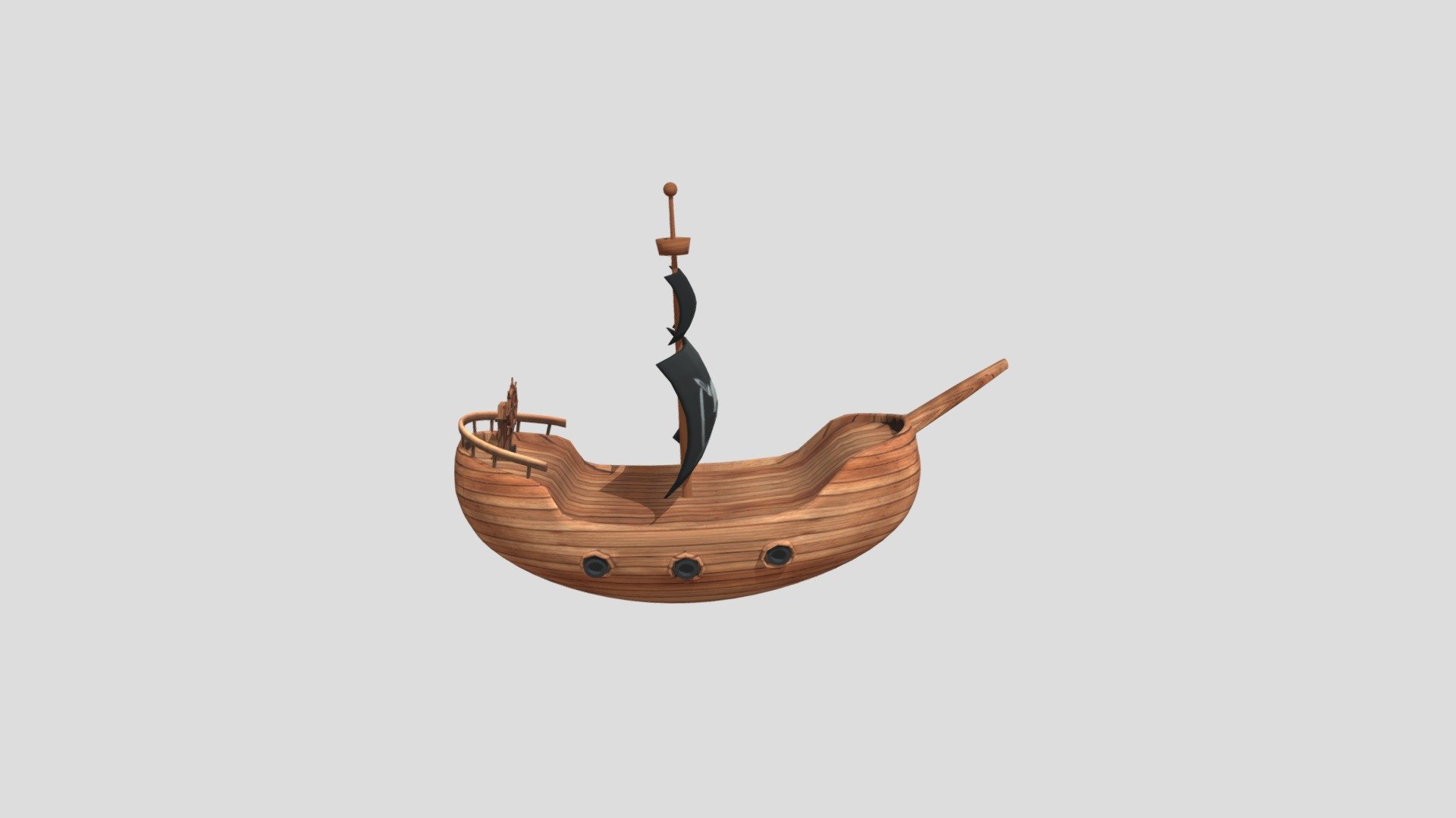 Pirate ship - 3D model by aanselmi [10b5db9] - Sketchfab