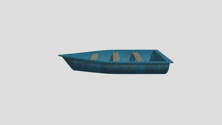 Blue boat – Free 3D Model STL
