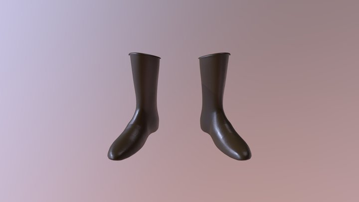 Boots - Mystical Knight Set 3D Model
