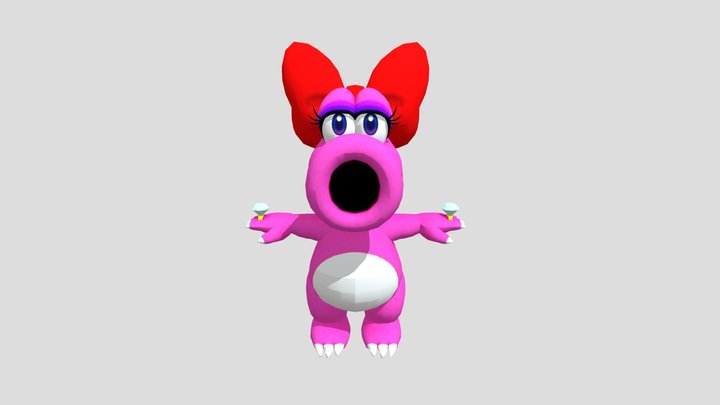 Birdo Rigged 3D Model