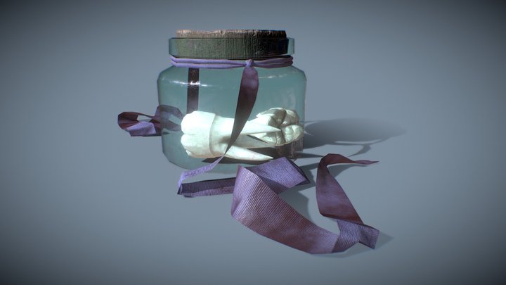 Preserved Tooth Jar 3D Model
