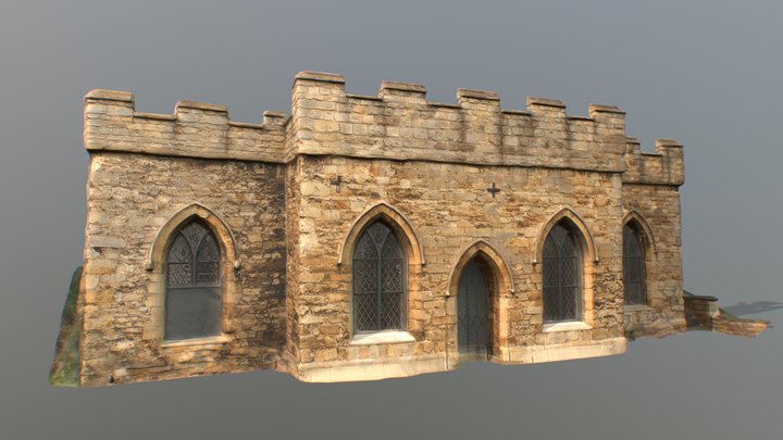 Bath House inside Lincoln Castle's North wall 3D Model