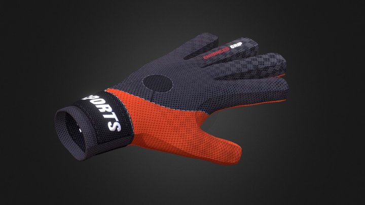 Goalkeeper Gloves 3D Model