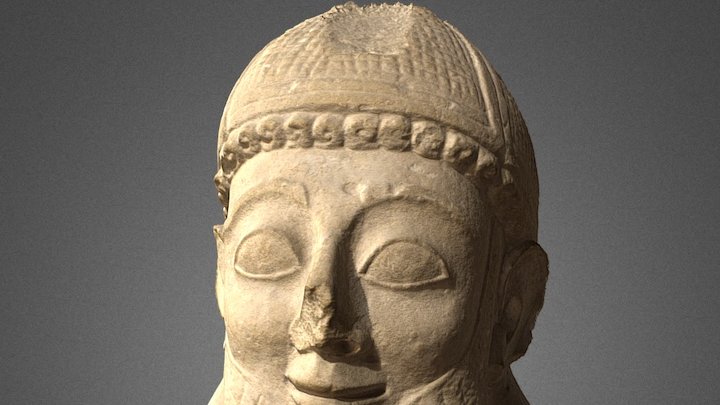 Head of a Votary from the Temple of Golgoi
