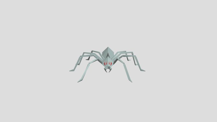 Spider Model, Walking 3D Model