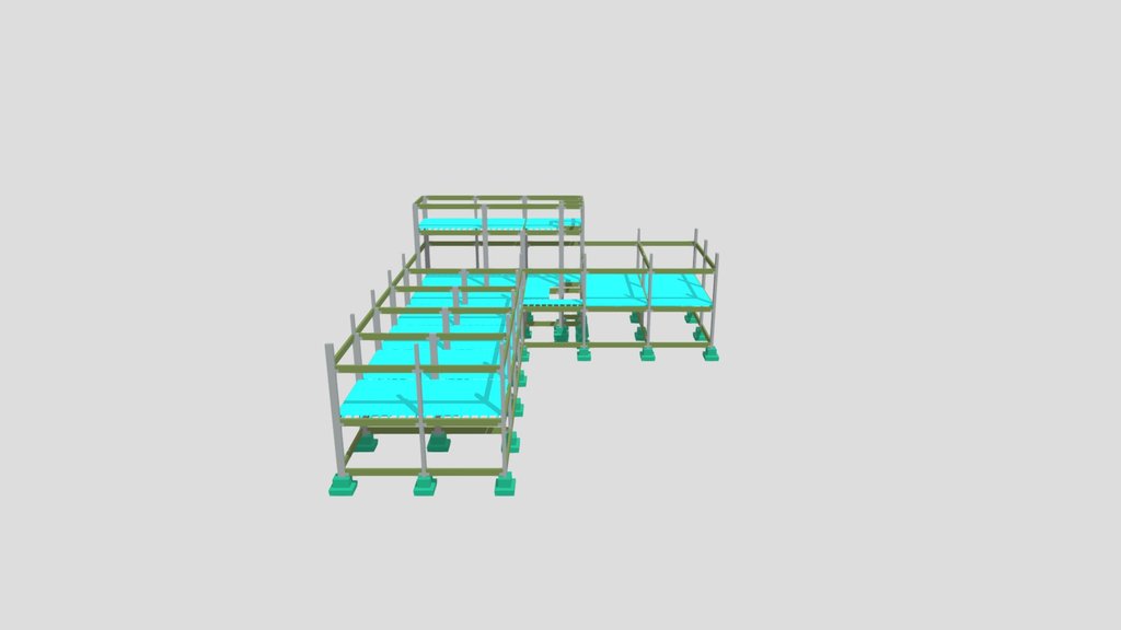 Modelagem Estrutural 3D - RB Salas Comerciais