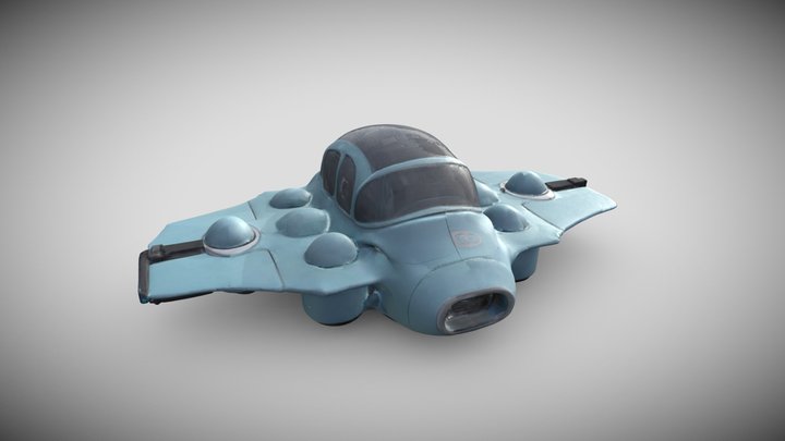 Blue Sky Hopper 3D Model