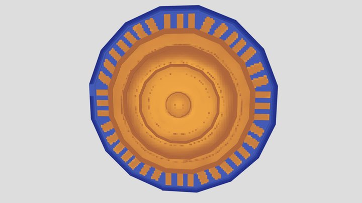 Gold Shield 3D Model