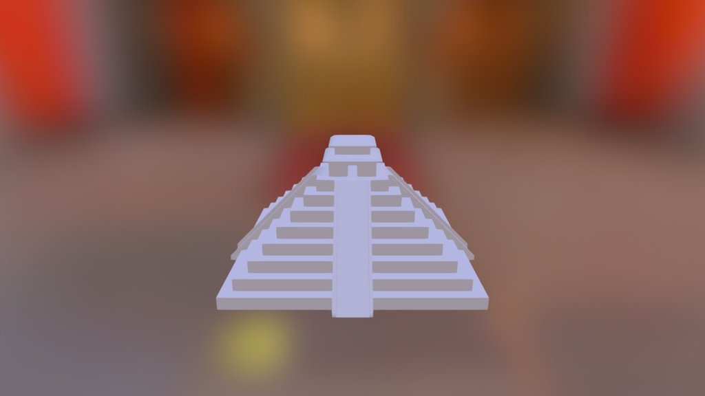 Aztec Pyramid Print