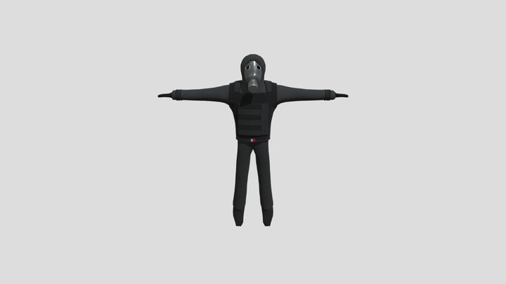 Gas Mask Man (Putrescence) 3D Model