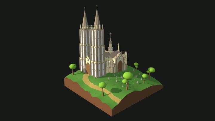 Game Art 1 - Simple Scene 3D Model