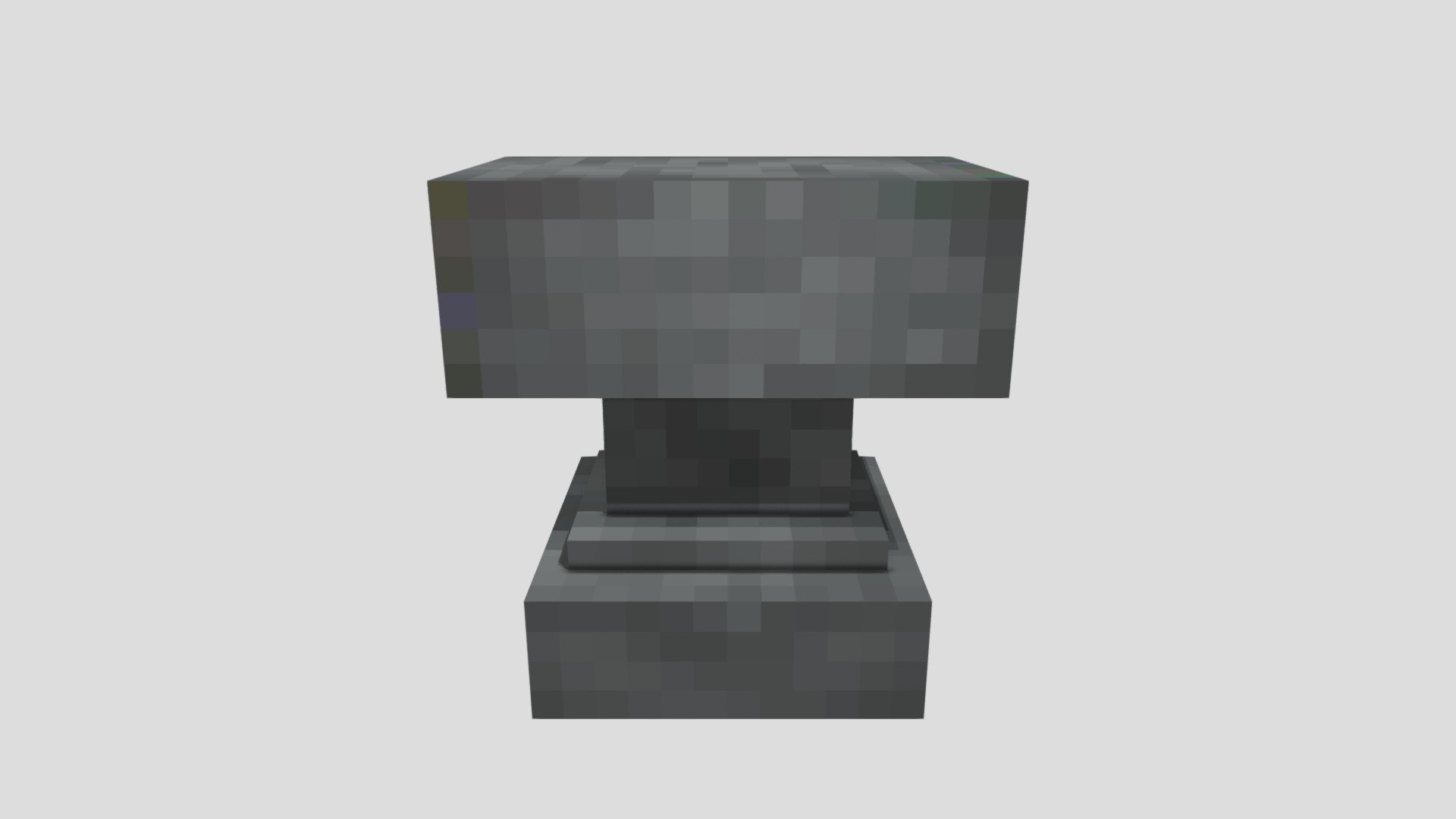 Minecraft Anvil Download Free 3d Model By Coller Thecollerroller 10c0971 Sketchfab 