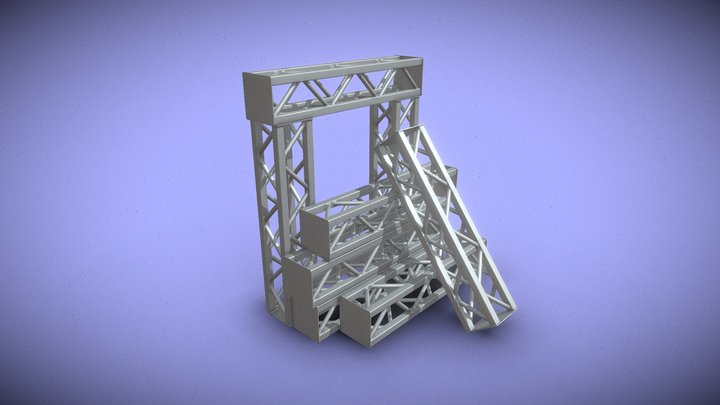 Aluminum Truss 3D Model