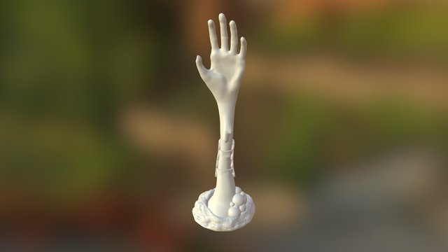 Merged Slime Hand 3D Model