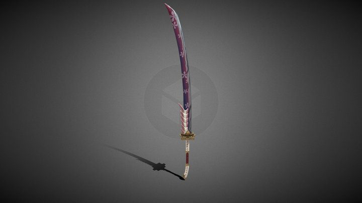 Mizutsune Longsword (Kakaru Kumo Naki) 3D Model
