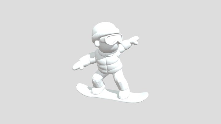 Snowboard Style 3D Model