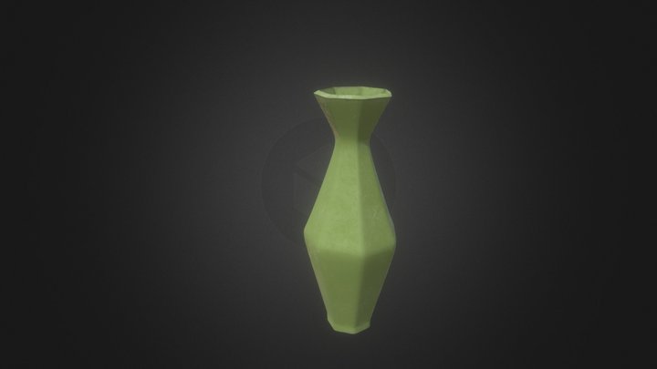 [FREE] Dark green vase 3D Model