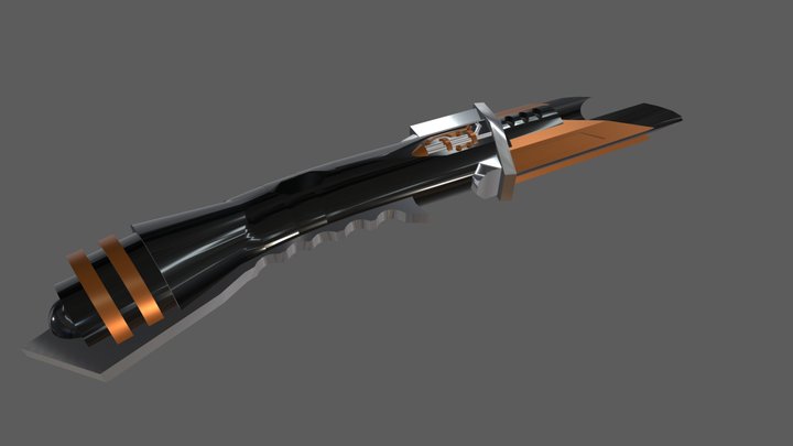 Mk 4 Curved Saber 3D Model