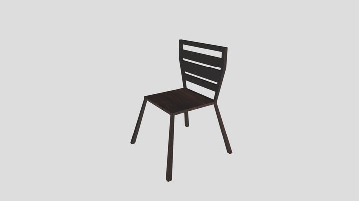 chair realastic_fbx brown – Modello 3D gratuito STL