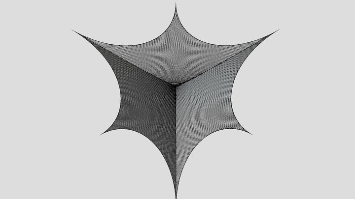 Hyperbolic Cube 3D Model