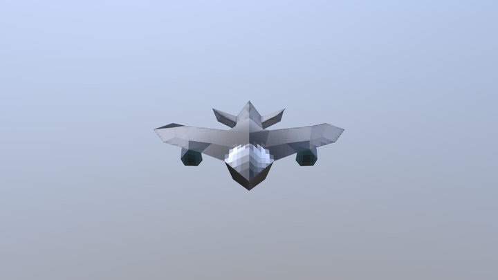Finished Space Ship 3D Model