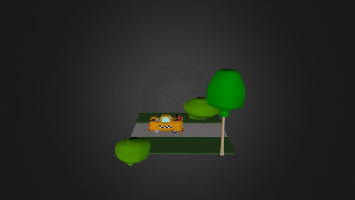 Taxi De Hello Kitty 3D Model