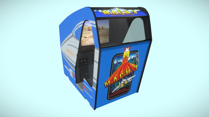 M.A.C.H. 3 - Mylstar Arcade Machine 3D Model