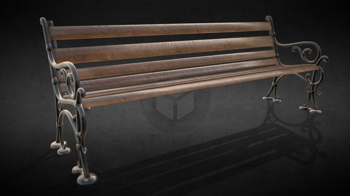 Park Bench 3D Model [ Znanye ] 3D Model
