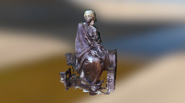 Statue at the pineapple plantation 3D Model