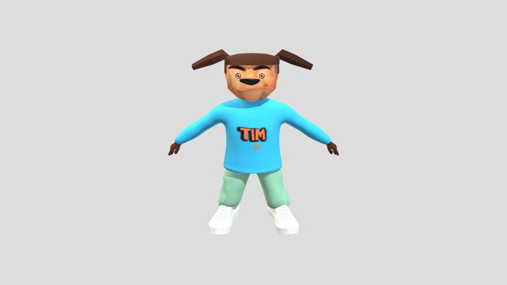 Тимоха из 5 ночей с тимохой не риг 3D Model