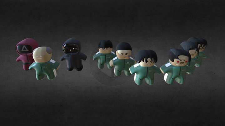 Squid Game Toys 3D Model
