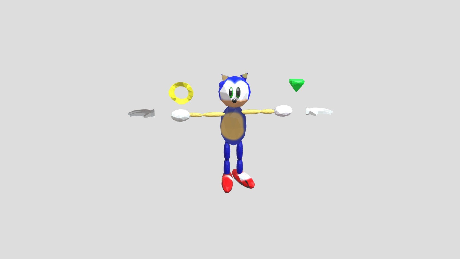 Low Poly Sonic2.0 - Download Free 3D model by sebyseb (@saskatoon ...