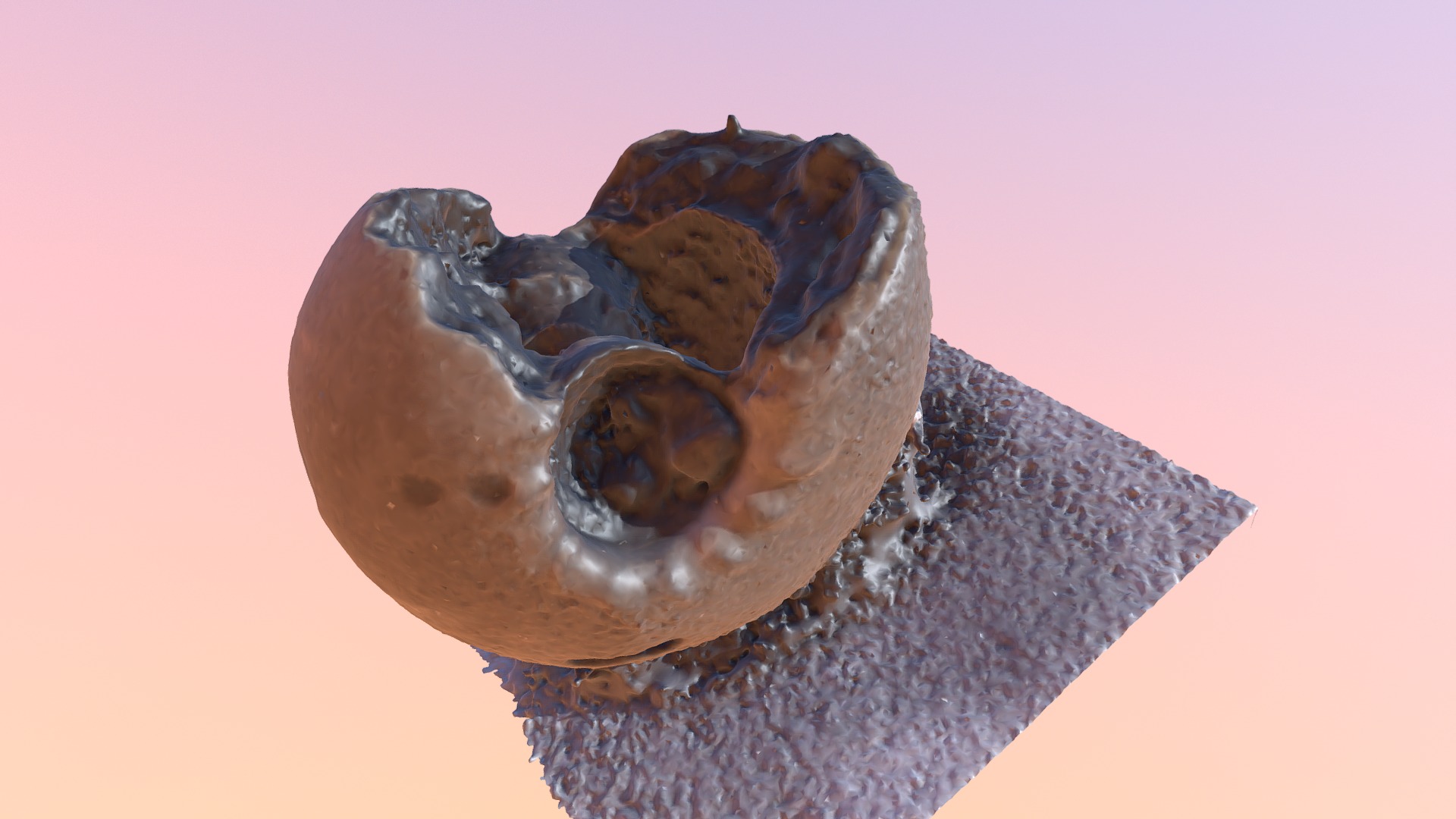 3D model Ammonite Mz - This is a 3D model of the Ammonite Mz. The 3D model is about a close up of a frog.