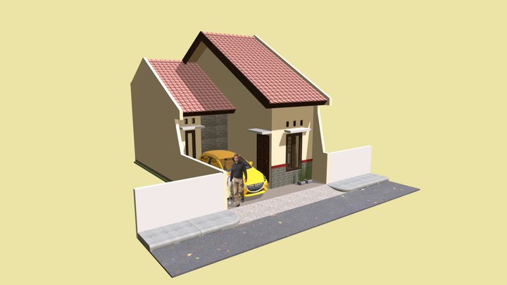 LT1-013 Minimalist House 5,5x10 m 3D Model