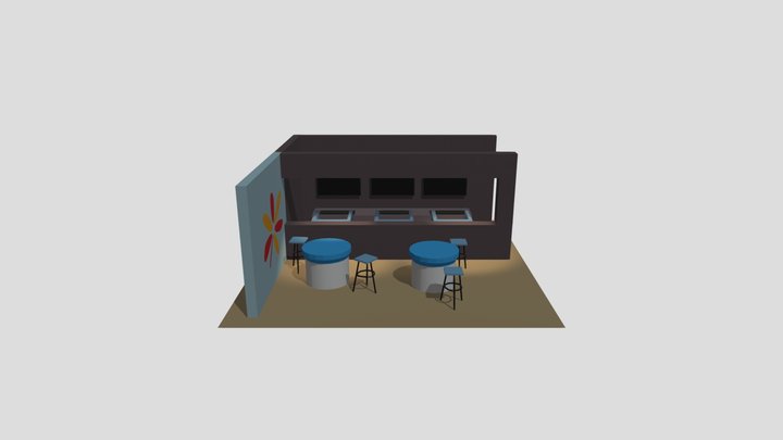 exhibition stand 3D Model