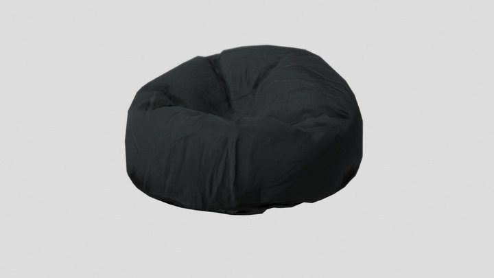 Grand Leather Bean Bag 3D Model for Download | CGSouq.com
