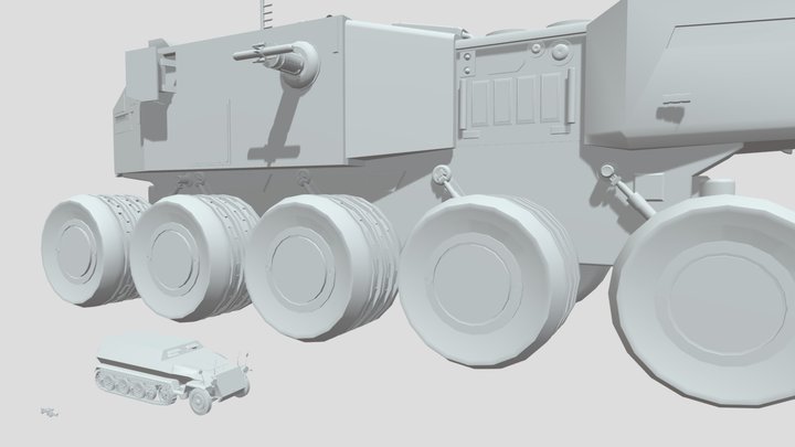 Middle Poly 3D Model