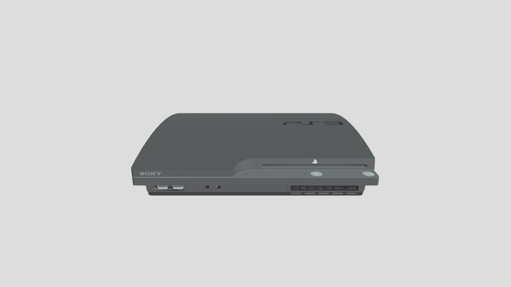 playstation-3-slim 3D Model