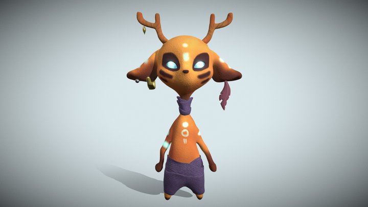 The alien deer 3D Model