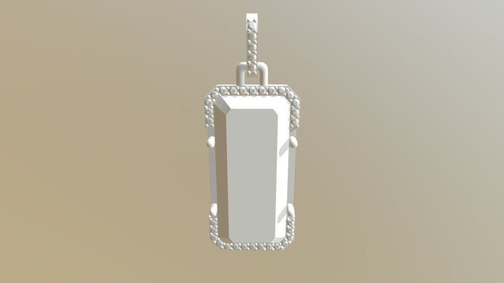 Pendant With All Stones 3D Model