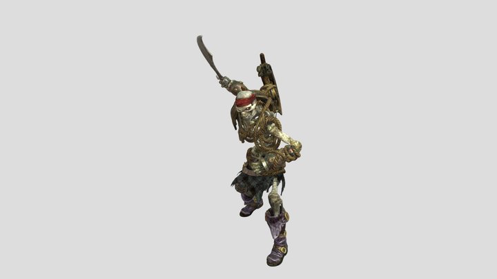 Spinal Fighting Swashbuckler 3D Model