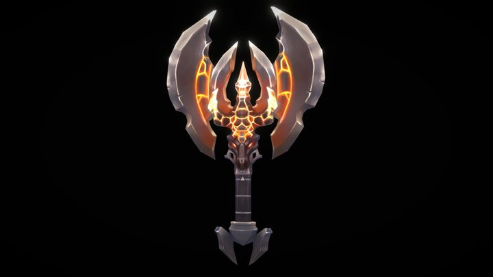 Demon Axe 3D Model