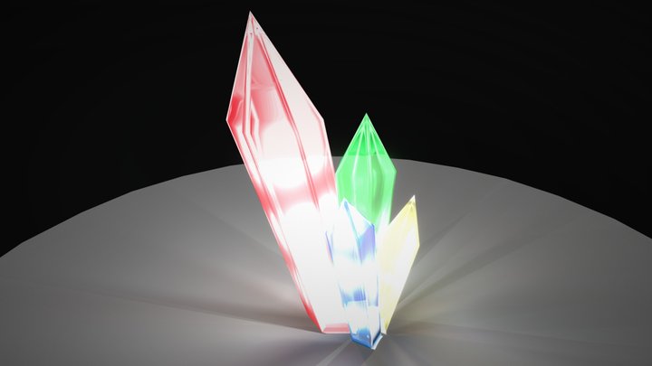 Color Crystals 3D Model