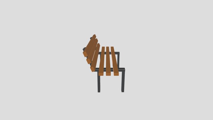 Скамейка 3D Model